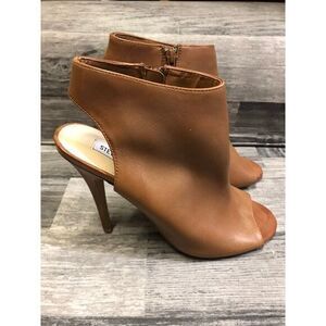 Steve Madden heels tan leather stiletto Sz8.5 NEW‎